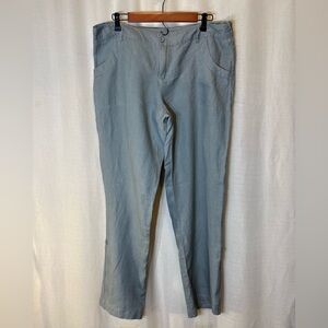 CYNTHIA ROWLY women’s  linen grey pants size 14